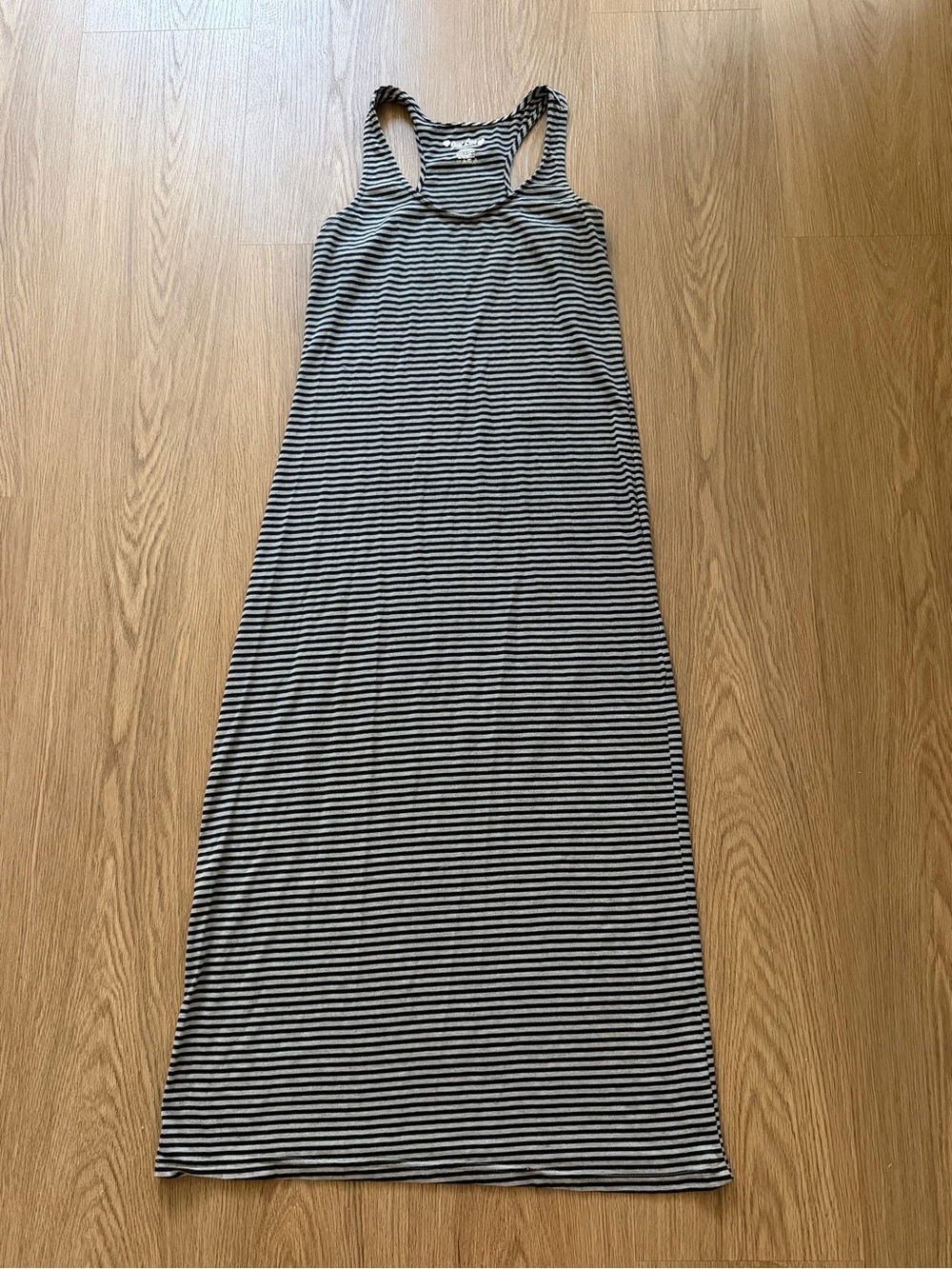 Just Love Black & White Striped Racerback Maxi Dress